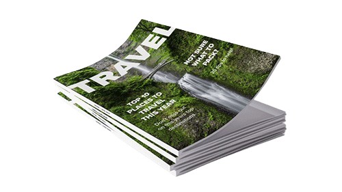 Travel magazine cover